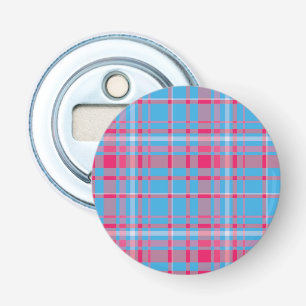 Tartan blau und rot flaschenöffner