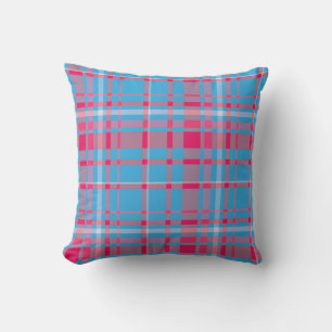 Tartan blau und rot kissen
