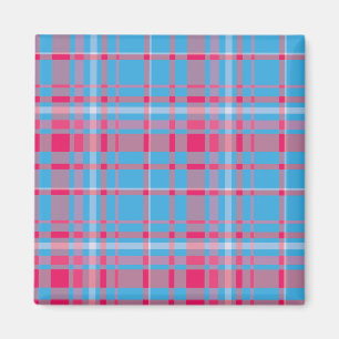 Tartan blau und rot magnet