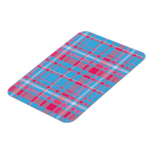 Tartan blau und rot magnet