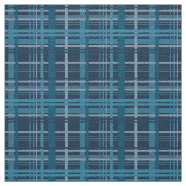 Tartan-blaues Muster Stoff (Muster)