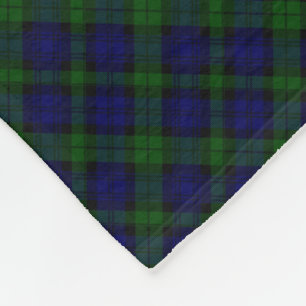 Tartan Blue Green Kariert Fleecedecke