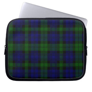 Tartan Blue Green Kariert Laptopschutzhülle