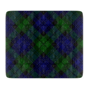 Tartan Blue Green Kariert Schneidebrett
