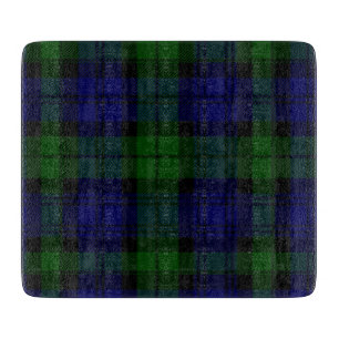 Tartan Blue Green Kariert Schneidebrett