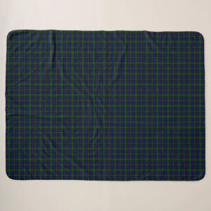 Tartan Blue Green Kariert Sherpadecke