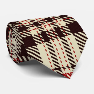 Tartan Brown Krawatte