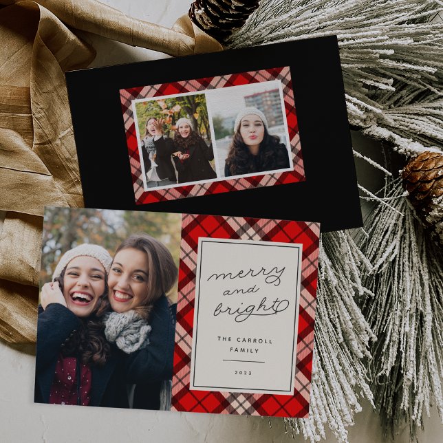 Tartan | Carte photo de Noël (Créateur téléchargé)