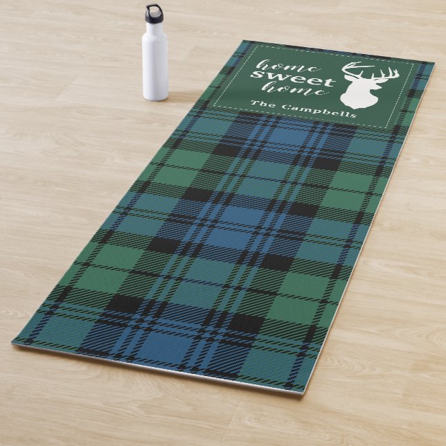 Tartan Christmas Clan Campbell Familienurlaub Yogamatte (Beispiel)