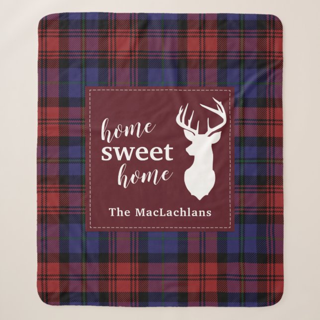 Tartan Christmas MacLachlan Personnalisé Plaid (Devant)
