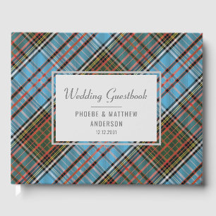 Tartan Clan Anderson Kariert Mehrfarbig Gästebuch