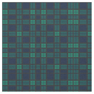 Tartan Clan Black Watch Kariert Green Blue Karo Stoff