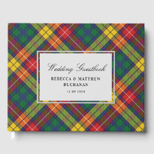 Tartan Clan Buchanan Karierter Multicolor-Karo Cus Gästebuch