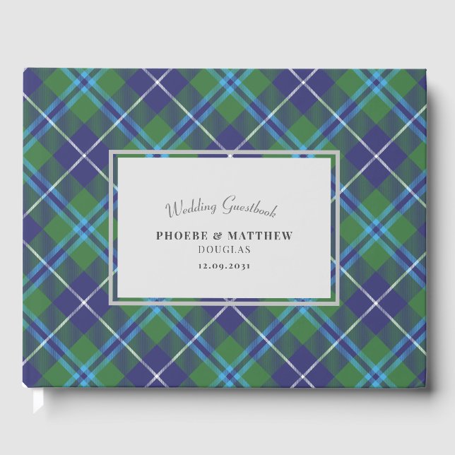 Tartan Clan Douglas Plaid Livre d'Invitation (Recto)