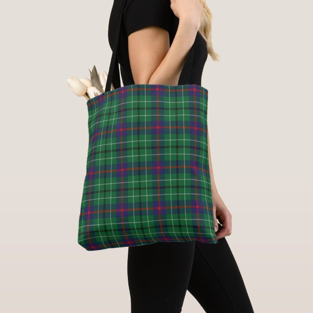 Tartan Clan Duncan Kariert Green Lila Red Karo Tasche (Von Nahem)
