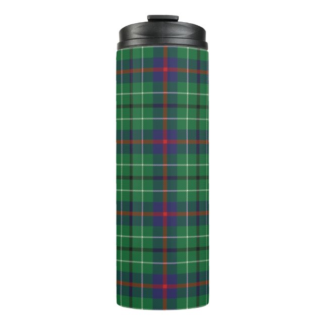 Tartan Clan Duncan Kariert Green Red Blue Karo Thermosbecher (Vorderseite)