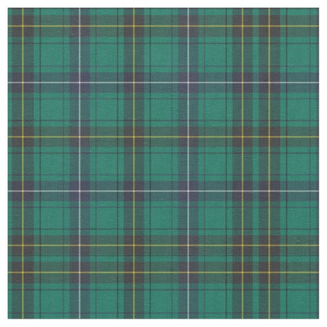Tartan Clan Henderson Kariert Pattern Green Karo Stoff (Nahaufnahme)
