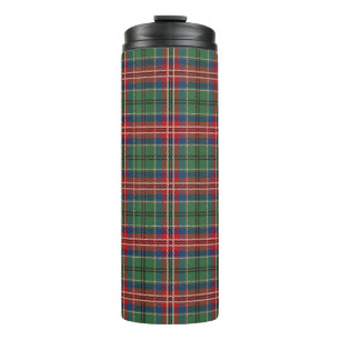Tartan Clan MacCulloch Karo Grün Rot Blau Kariert Thermosbecher