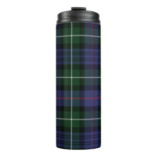 Tartan Clan MacKenzie Karo Grün Schwarz Kariert Thermosbecher