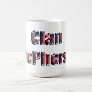 Tartan Clan Macpherson Name, Kaffeetasse