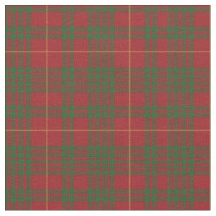 Tartan Clan MacTavish Kariertes Muster Red Green Stoff
