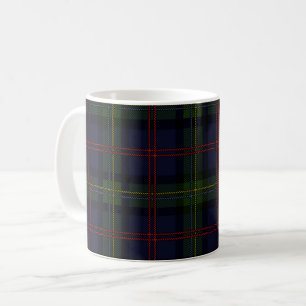 Tartan Clan Malcolm Grün Lila Schottischer Karo Kaffeetasse