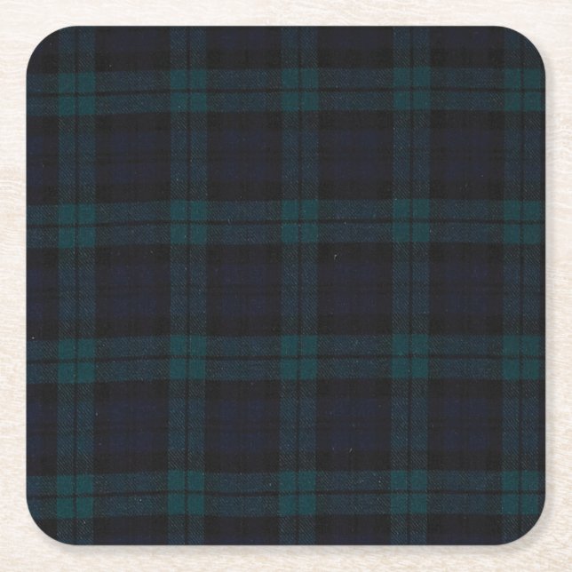 Tartan Custom Square Untersetzer (Vorderseite)