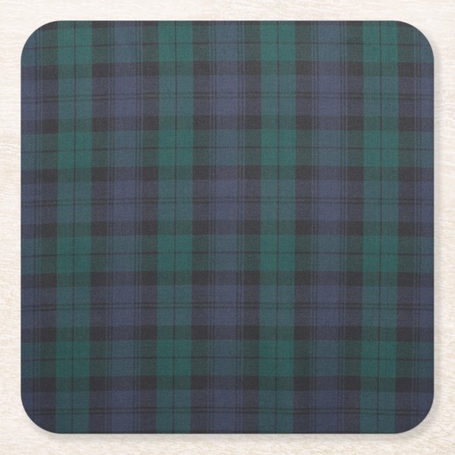 Tartan Custom Square Untersetzer (Vorderseite)