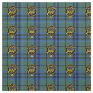 Tartan de Keith de clan et tissu antiques de crêt