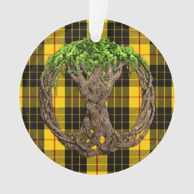 Tartan de MacLeod de clan et arbre de la vie (devant)