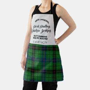 Tartan der Plaid Clan Davidson für Köche Schürze