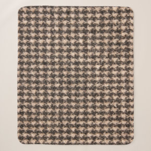 Tartan-Design-Stofftextur Sherpadecke