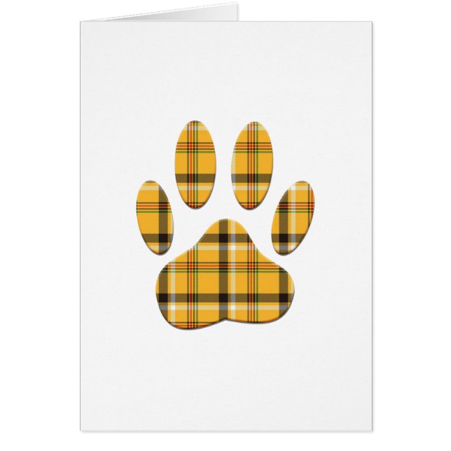 Tartan Dog Paw Print (Vorne)