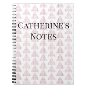 Tartan Dreiecke Pink Notizblock