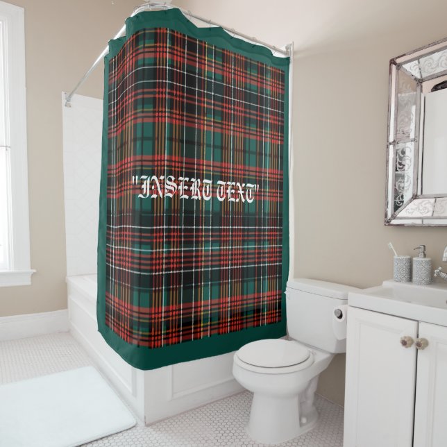 Tartan Duschvorhang (Beispiel)