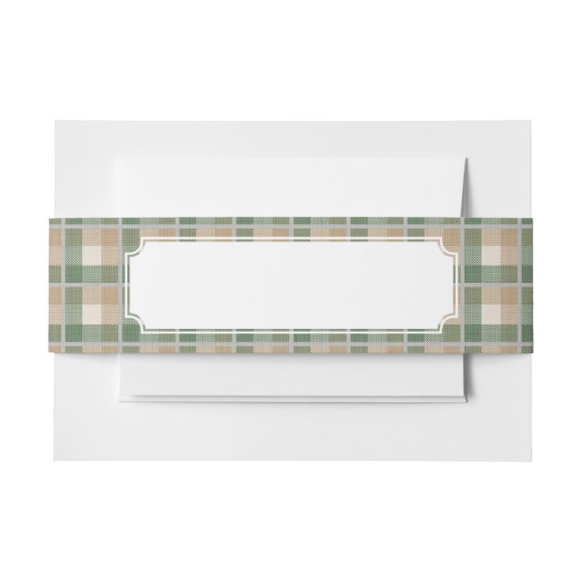 Tartan Einladungsbanderole (Vorderseite Beispiel)