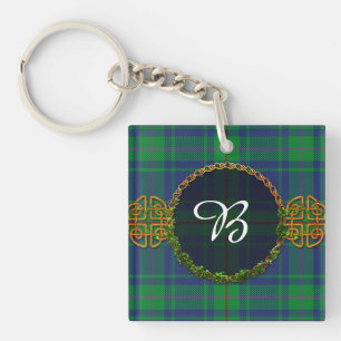 Tartan et monogramme de Burt
