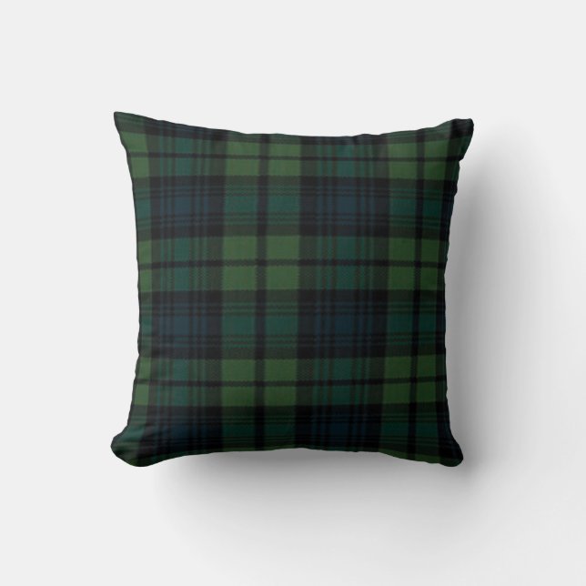 Tartan Fabric Throw Kissen 16 Zoll x 16 Zoll (Vorderseite)
