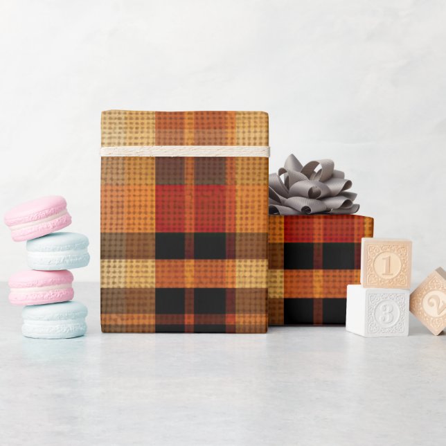 Tartan Geschenkpapier (Babyparty)