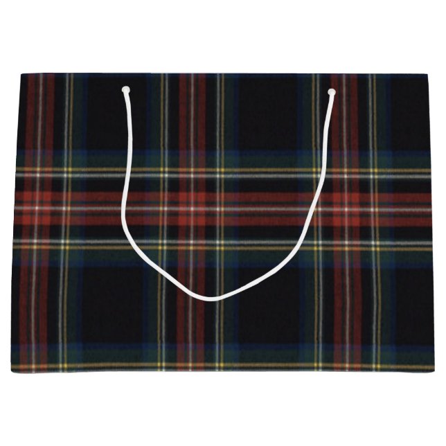 Tartan Geschenktasche - Große Große Geschenktüte (Vorderseite)