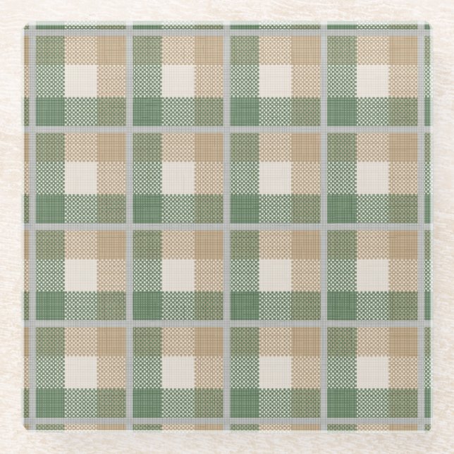 Tartan Glasuntersetzer (Vorderseite)