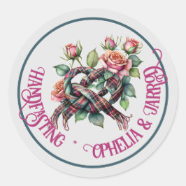 TARTAN HANDFASTING STICKERS FÜR GÜNSTIGE ENVELOPEN