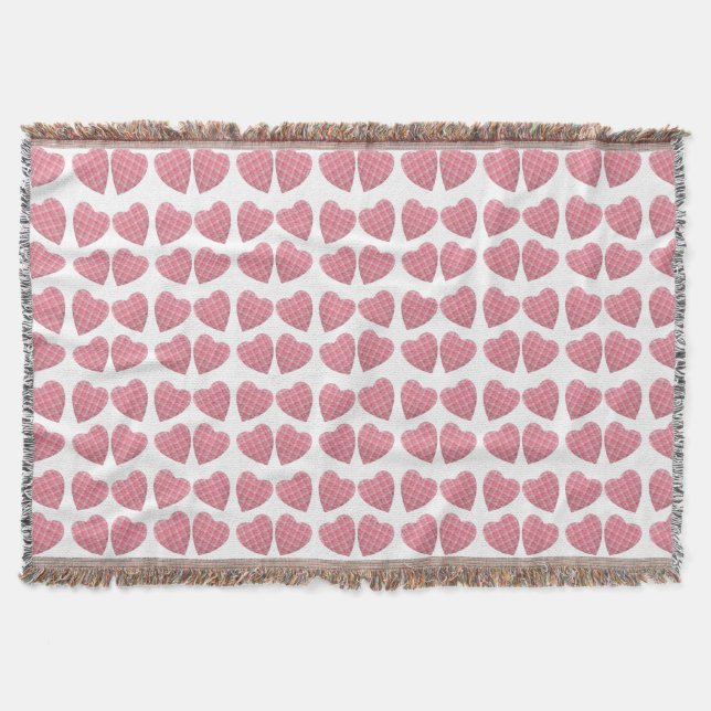 Tartan Hearts Decke (Vorderseite)