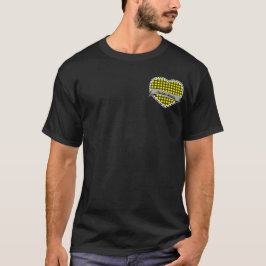 Tartan-Herz-Hochland-Tanzlogo T-Shirt
