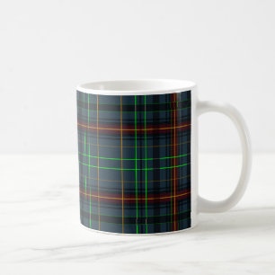 Tartan in blau, orange, grün... kaffeetasse