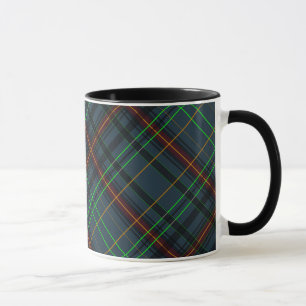 Tartan in Blau, Orange, Grün... Tasse