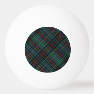 Tartan in Blau, Orange, Grün... Tischtennisball