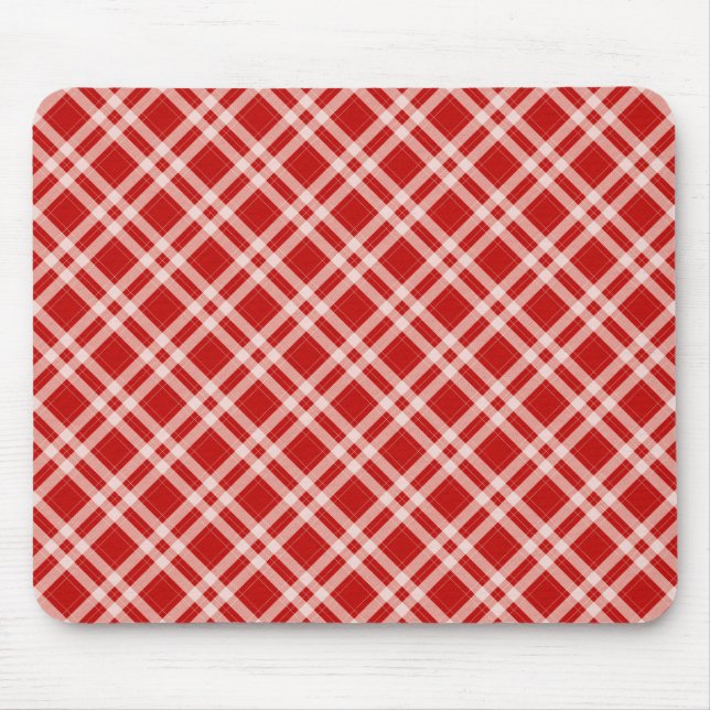 Tartan in rot mousepad (Vorne)