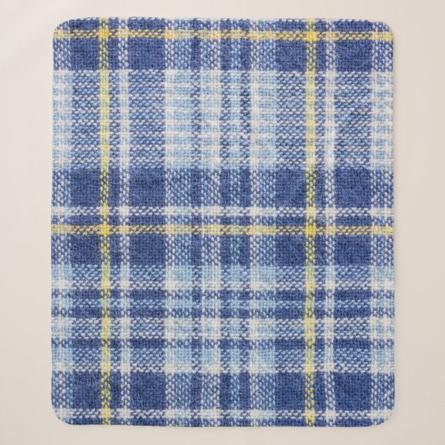 Tartan jaune bleu : Plaid tendance (Devant)