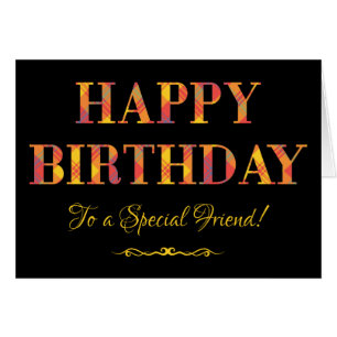 Tartan jaune sur l'anniversaire noir pour l'ami